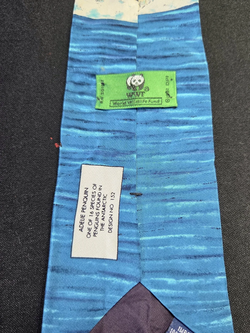 Men's Blue Penguin Print Tie - Brand Not Visible